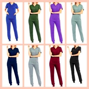 2pc STRECTHY JOGGER SCRUB SET.